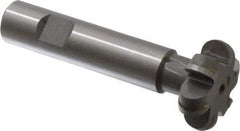 Whitney Tool Co. - 1/4" Radius, 1/2" Circle Diam, 1-1/2" Cutter Diam, Shank Connection, Convex Radius Cutter - 3/4" Shank Diam, 4" OAL, Carbide-Tipped, Uncoated, Profile Ground, 6 Teeth, Weldon Flat - Makers Industrial Supply