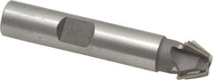 Whitney Tool Co. - 1/2" Diam x 7/32" Width of Cut, 60° Included Angle, Shank Connection, Carbide Tipped Single Angle Cutter - 3/8" Shank Diam, 2-1/8" Overall Length, Right Hand Cut, Uncoated - Makers Industrial Supply