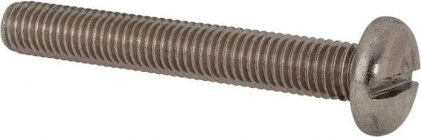 Value Collection - M10x1.50 Metric Coarse, 70mm Length Under Head Slotted Drive Machine Screw - Pan Head, Grade 316 & A4 Stainless Steel, Uncoated, Without Washer - Makers Industrial Supply