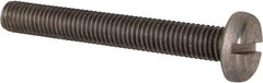 Value Collection - M10x1.50 Metric Coarse, 75mm Length Under Head Slotted Drive Machine Screw - Pan Head, Grade 316 & A4 Stainless Steel, Uncoated, Without Washer - Makers Industrial Supply