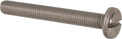 Value Collection - M10x1.50 Metric Coarse, 80mm Length Under Head Slotted Drive Machine Screw - Pan Head, Grade 316 & A4 Stainless Steel, Uncoated, Without Washer - Makers Industrial Supply