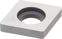 Made in USA - 3/4" Inscribed Circle, Diamond (Shape) Shim for Indexables - Carbide, 3/16" Thick, SM Shim Style, Negative Rake - Makers Industrial Supply