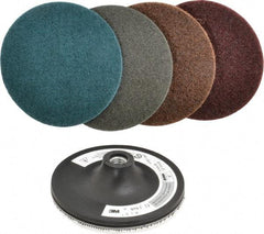 3M - 5 Piece, 5" Disc Diam, Abrasive Disc Kit - Nonwoven - Makers Industrial Supply