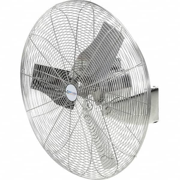 Airmaster - 30" Blade, 1/4 hp, 8,800 Max CFM, Single Phase Food Service Non-Oscillating Wall Mounting Fan - 115/230 Volts, 1 Speed - Makers Industrial Supply