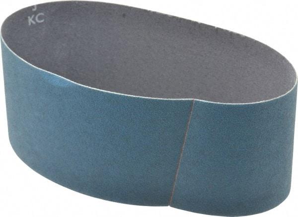 Norton - 3" Wide x 18" OAL, 120 Grit, Zirconia Alumina Abrasive Belt - Zirconia Alumina, Fine, Coated, Y Weighted Cloth Backing, Series 3X - Makers Industrial Supply