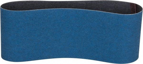 Norton - 3" Wide x 18" OAL, 80 Grit, Zirconia Alumina Abrasive Belt - Zirconia Alumina, Medium, Coated, Y Weighted Cloth Backing, Series 3X - Makers Industrial Supply