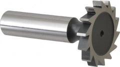 Interstate - 1-1/4" Diam x 3/16" Face Width, Cobalt, 14 Teeth, Shank Connection Woodruff Keyseat Cutter - Uncoated, 2-3/16" OAL x 1/2" Shank, Straight Teeth, ANSI 610, Old Standard 19 - Makers Industrial Supply