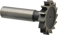 Interstate - 1-3/8" Diam x 1/4" Face Width, Cobalt, 14 Teeth, Shank Connection Woodruff Keyseat Cutter - Uncoated, 2-1/4" OAL x 1/2" Shank, Straight Teeth, ANSI 811, Old Standard 22 - Makers Industrial Supply