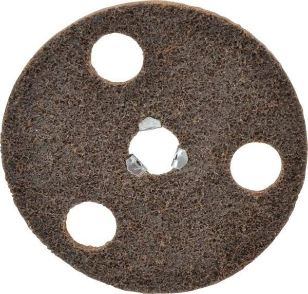 Norton - 5" Coarse Grade Aluminum Oxide Deburring Disc - 5/8-11 Threaded Center Hole, Quick Change Connection - Makers Industrial Supply