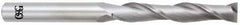 OSG - 1/4", 1-1/2" LOC, 1/4" Shank Diam, 6" OAL, 2 Flute, Solid Carbide Square End Mill - Single End, Uncoated, Spiral Flute, 30° Helix, Centercutting, Right Hand Cut, Right Hand Flute, Series 482 - Makers Industrial Supply