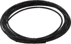 Techflex - Black/White Braided Expandable Cable Sleeve - 10' Coil Length, -103 to 257°F - Makers Industrial Supply