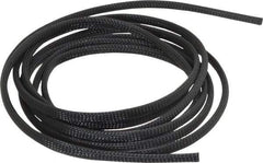 Techflex - Black Braided Expandable Cable Sleeve - 10' Coil Length, -103 to 257°F - Makers Industrial Supply