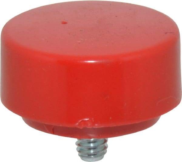 NUPLA - 1-3/8" Face Diam, Grade Medium, Red Soft Face Hammer Tip - 0.5 oz Head, Plastic - Makers Industrial Supply