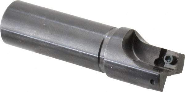 Cutting Tool Technologies - 7/8" Cut Diam, 0.28" Max Depth of Cut, 3/4" Shank Diam, 3" OAL, Indexable Square Shoulder Centercutting End Mill - SPEH 2.522 Inserts, Flatted Shank, 90° Lead Angle - Makers Industrial Supply