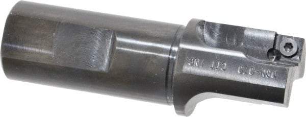 Cutting Tool Technologies - 1-1/4" Cut Diam, 0.34" Max Depth of Cut, 1" Shank Diam, 3.62" OAL, Indexable Square Shoulder Centercutting End Mill - SPEB 322, SPEH 322 Inserts, Flatted Shank, 90° Lead Angle - Makers Industrial Supply