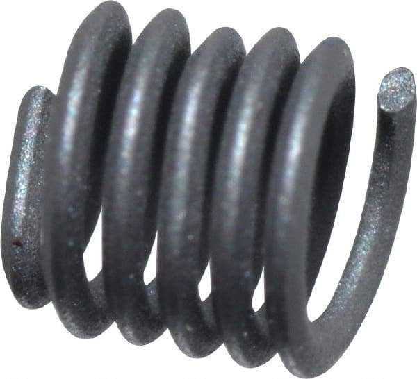 Heli-Coil - Single Insert, #2-56 UNC, 1-1/2D, Stainless Steel Screw Locking Insert - 5-1/4 Free Coils, 0.129 Inch Overall Length, 0.11 to 0.119 Inch Outside Diameter, with Tang, Dry Film Lubricant, 304 Material Grade - Exact Industrial Supply