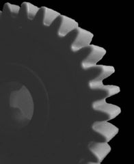 Made in USA - 32 Pitch, 1" Pitch Diam, 1-1/16" OD, 32 Tooth Spur Gear - 3/16" Face Width, 1/4" Bore Diam, 5/8" Hub Diam, 20° Pressure Angle, Acetal - Makers Industrial Supply