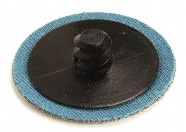 Superior Abrasives - 2" Disc Diam, 60 Grit, Zirconia Alumina Quick Change Disc - Type R Attaching System, Coated, Medium Grade - Makers Industrial Supply