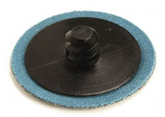 Superior Abrasives - 1-1/2" Disc Diam, 60 Grit, Zirconia Alumina Quick Change Disc - Type R Attaching System, Coated, Medium Grade - Makers Industrial Supply