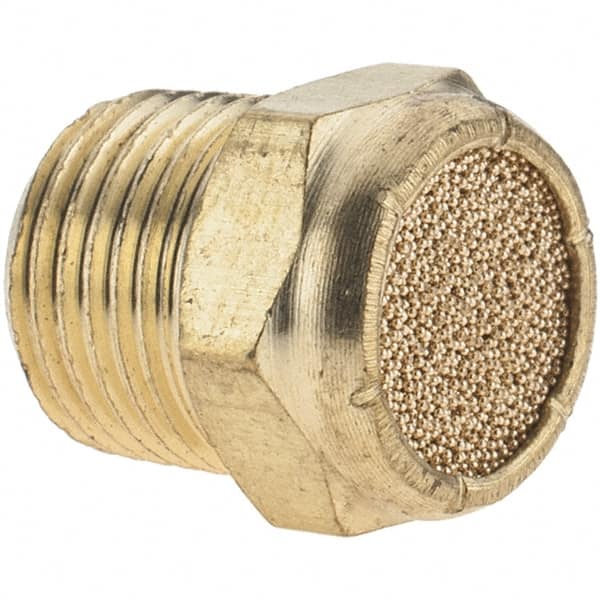 ARO/Ingersoll-Rand - 1/8 Male NPT, 7/16" Hex, 7/16" OAL, Breather Vent - 250 Max psi - Makers Industrial Supply