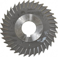 Value Collection - 4" Blade Diam x 3/32" Blade Thickness, 1" Hole, 36 Teeth, High Speed Steel Side Chip Saw - Straight Tooth, Arbor Connection, Uncoated - Makers Industrial Supply