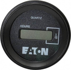 Durant - Supertwist LCD Display Hour Meter - 58.4mm High, 48DC-150DC Voltage, Solid State Hourmeter Round - Makers Industrial Supply