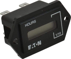 Durant - Supertwist LCD Display Hour Meter - 31.1mm High, 100AC-230AC Voltage, Solid State Hourmeter Rectangular - Makers Industrial Supply