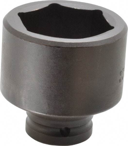 Proto - 3/4" Drive 2-1/8" Standard Impact Socket - 6 Points, 3-3/32" OAL - Makers Industrial Supply