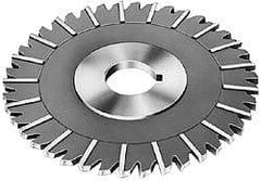 Made in USA - 5" Blade Diam x 1/4" Blade Thickness, 1-1/4" Hole, 36 Teeth, High Speed Steel Side Chip Saw - Staggered Tooth, Arbor Connection, Right Hand Cut, Uncoated - Makers Industrial Supply