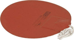 Made in USA - Round, Silicon Rubber, Standard Heat Blanket - 120 Volt, Adhesive Back, Use with Metal Containers - Makers Industrial Supply