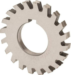 Value Collection - 1/4" Radius, 1/2" Circle Diam, 3" Cutter Diam, Arbor Connection, Concave Radius Cutter - High Speed Steel, Oxide Finish, Form Relieved, 10 Teeth - Makers Industrial Supply