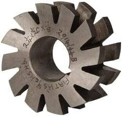 Value Collection - 1/4" Radius, 1/2" Circle Diam, 2-1/4" Cutter Diam, 1/2" Cutting Width, Arbor Connection, Concave Radius Cutter - High Speed Steel, Oxide Finish, Form Relieved, 10 Teeth - Makers Industrial Supply