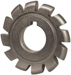 Value Collection - 11/64" Radius, 2-3/4" Diam, 12 Teeth, Arbor Connection, High Speed Steel Convex Radius Cutter - Form Relieved Relief, Bright Finish - Makers Industrial Supply