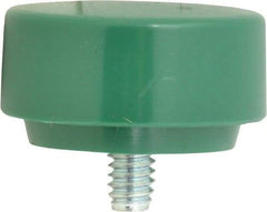 NUPLA - 1-3/8" Face Diam, Grade Tough, Green Soft Face Hammer Tip - 0.5 oz Head, Plastic - Makers Industrial Supply