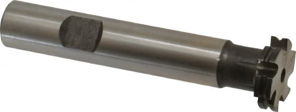 Made in USA - 1/32" Radius, 1/16" Circle Diam, 3/4" Diam x 0.165" Wide Cut, High Speed Steel Concave Radius Cutter - 3" OAL, 1/2" Shank Diam, Shank Connection, Uncoated, Form Relieved, 6 Teeth, Weldon Flat - Makers Industrial Supply