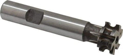 Made in USA - 3/32" Radius, 3/16" Circle Diam, 3/4" Diam x 0.352" Wide Cut, High Speed Steel Concave Radius Cutter - 3" OAL, 1/2" Shank Diam, Shank Connection, Uncoated, Form Relieved, 6 Teeth, Weldon Flat - Makers Industrial Supply