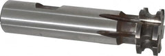 Made in USA - 1/8" Radius, 1/4" Circle Diam, 1" Cutter Diam, 0.447" Cutting Width, Shank Connection, Concave Radius Cutter - 3/4" Shank Diam, 3-1/2" OAL, High Speed Steel, Uncoated, Form Relieved, 6 Teeth, Weldon Flat - Makers Industrial Supply