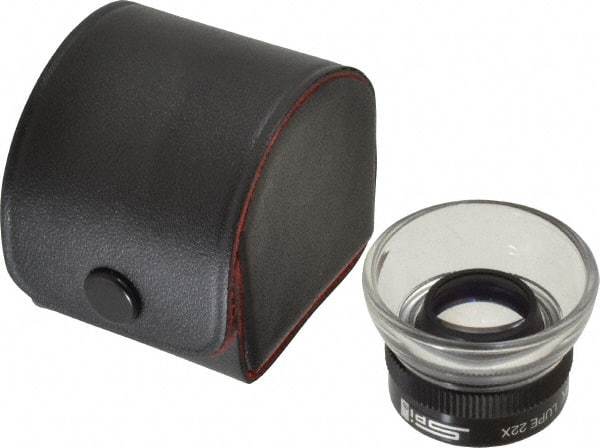 SPI - 22x Magnification, Singlet Lens Plastic Loupe - 1 Lens - Makers Industrial Supply