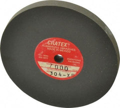 Cratex - 3" Diam x 1/4" Hole x 1/4" Thick, Surface Grinding Wheel - Silicon Carbide, Extra Fine Grade, 7,000 Max RPM, Rubber Bond, No Recess - Makers Industrial Supply