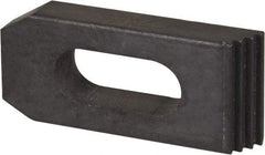 Value Collection - 1/2" Stud, Heat Treated Steel, Plain Strap Clamp - 1.26" Travel, 2-1/2" OAL x 1-1/8" Wide x 1/2" High, Black Oxide Finish, Tapered Nose - Makers Industrial Supply