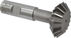 Interstate - 1-7/8° 1-7/8" Cut Diam, 5/8" Cut Width, 3/4" Shank, High Speed Steel Double-Angle Cutter - Makers Industrial Supply