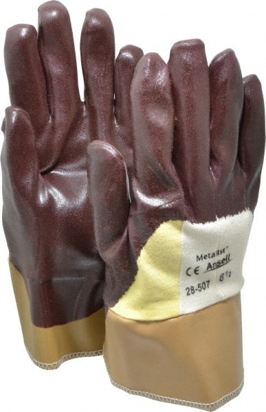 Ansell - Size M (8.5), ANSI Cut Lvl 2, Abrasion Lvl 3, Nitrile Coated Cut Resistant Gloves - Exact Industrial Supply