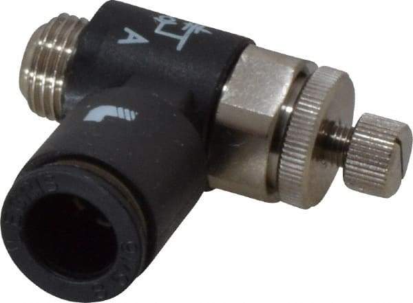 Legris - 8mm Tube OD x 1/8" BSPP Miniature Flow Control Regulator - 0 to 145 psi & Nylon Material - Makers Industrial Supply