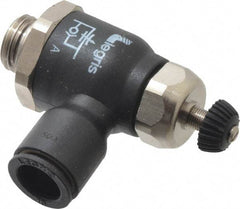 Legris - 10mm Tube OD x 1/4 Male BSPP Compact Meter Out Flow Control Valve - 14.5 to 145 psi, Nylon - Makers Industrial Supply