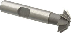 Value Collection - 3/4" Diam x 3/16" Width of Cut, 45° Included Angle, Shank Connection, High Speed Steel Single Angle Cutter - 3/8" Shank Diam, 2-1/8" Overall Length, Right Hand Cut, Uncoated - Makers Industrial Supply