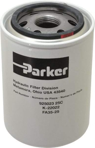 Parker - 25 Micron Rating, Spin On Breather - Makers Industrial Supply