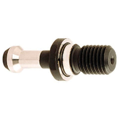 Iscar - BT40 Taper, M16x2 Thread, 45° Angle Radius, Standard Retention Knob - 2.3622" OAL, 0.5906" Knob Diam, 1.378" from Knob to Flange, 0.2165" Coolant Hole, Through Coolant - Exact Industrial Supply