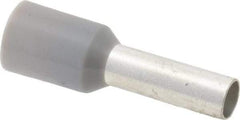 ACI - 12 AWG, Partially Insulated, Crimp Electrical Wire Ferrule - 10mm Long x 3.2mm Diameter Pin, 17-1/2mm Overall Length - Makers Industrial Supply