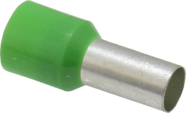 ACI - 6 AWG, Partially Insulated, Crimp Electrical Wire Ferrule - 12mm Long x 6.2mm Diameter Pin, 22.2mm Overall Length - Makers Industrial Supply