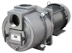 American Machine & Tool - 230 Volt, 31 Amp, 1 Phase, 7-1/2 HP, Self Priming Sewage Trash Pump - 215JM Frame, 3 Inch Inlet, TEFC Motor, Cast Iron Housing, Stainless Steel Impeller, Buna N Seal - Makers Industrial Supply